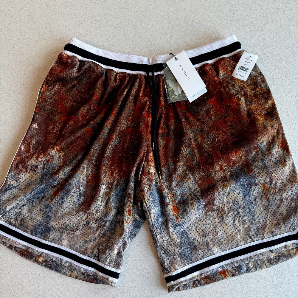 JOHN ELLIOTT  - BRAND NEW - Men's Game Shorts in Crash